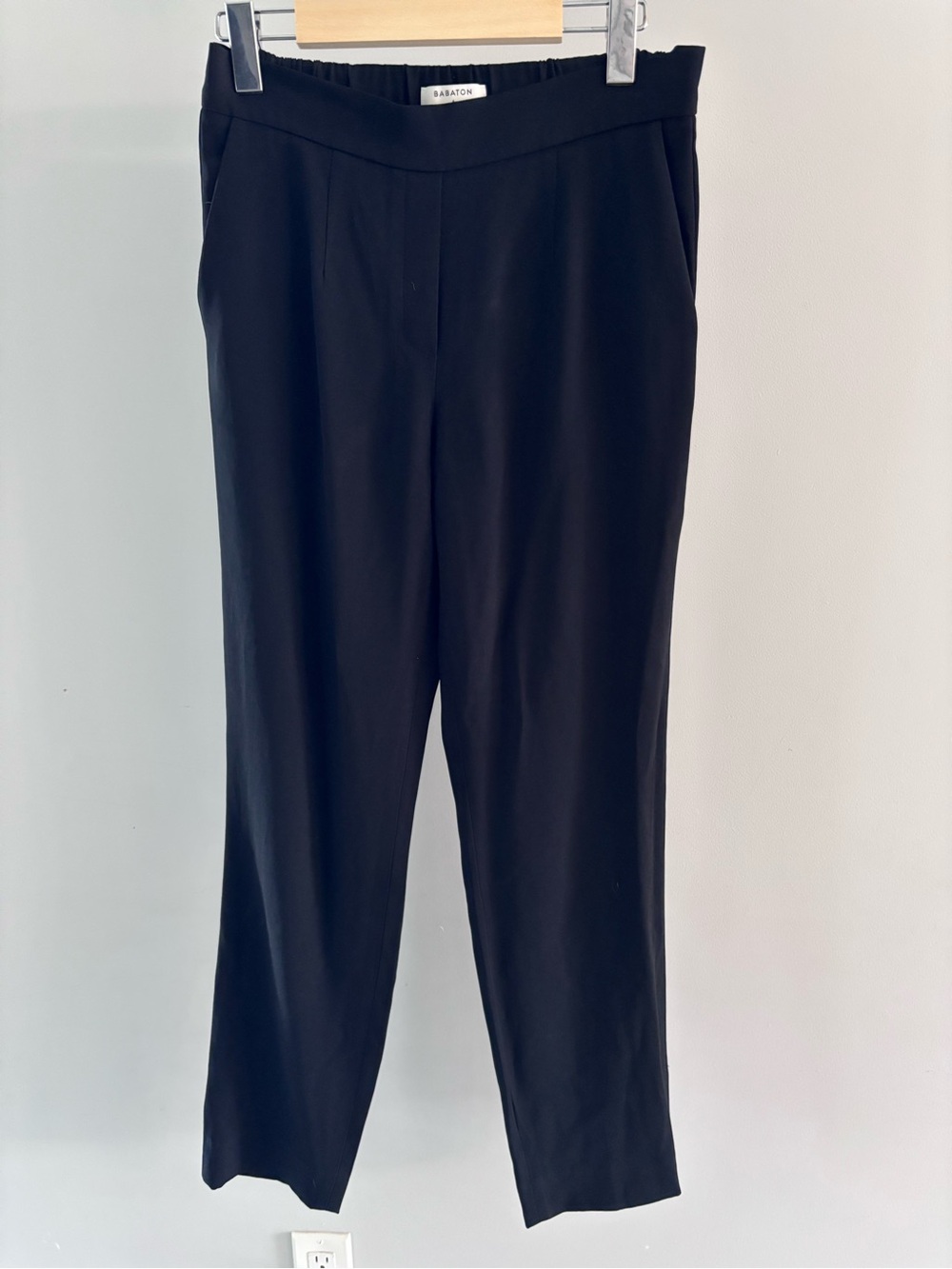 Babaton Atelier Black Classic Pull-On Trouser